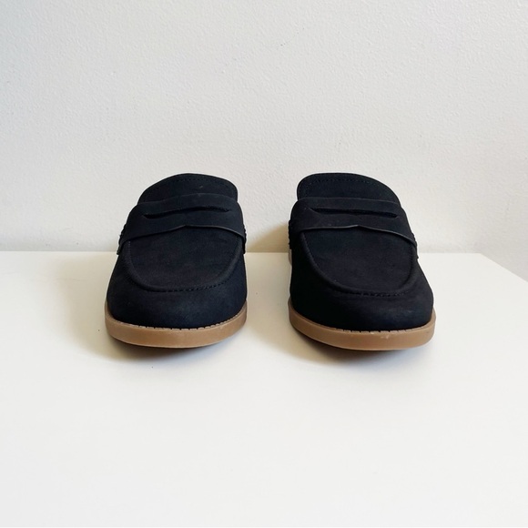 Cynthia Rowley Prescott Slip On Mule black penny loafers pointed toe 8.5 Oxford - Picture 5 of 10